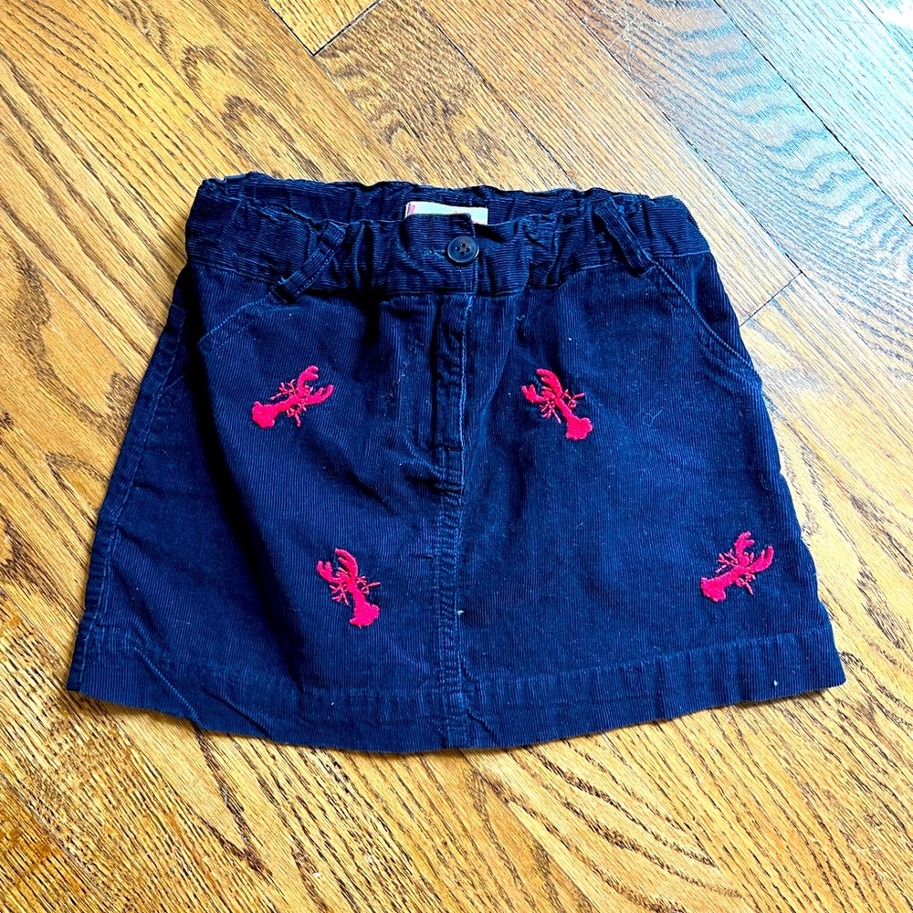 Lobster corduroy skirt